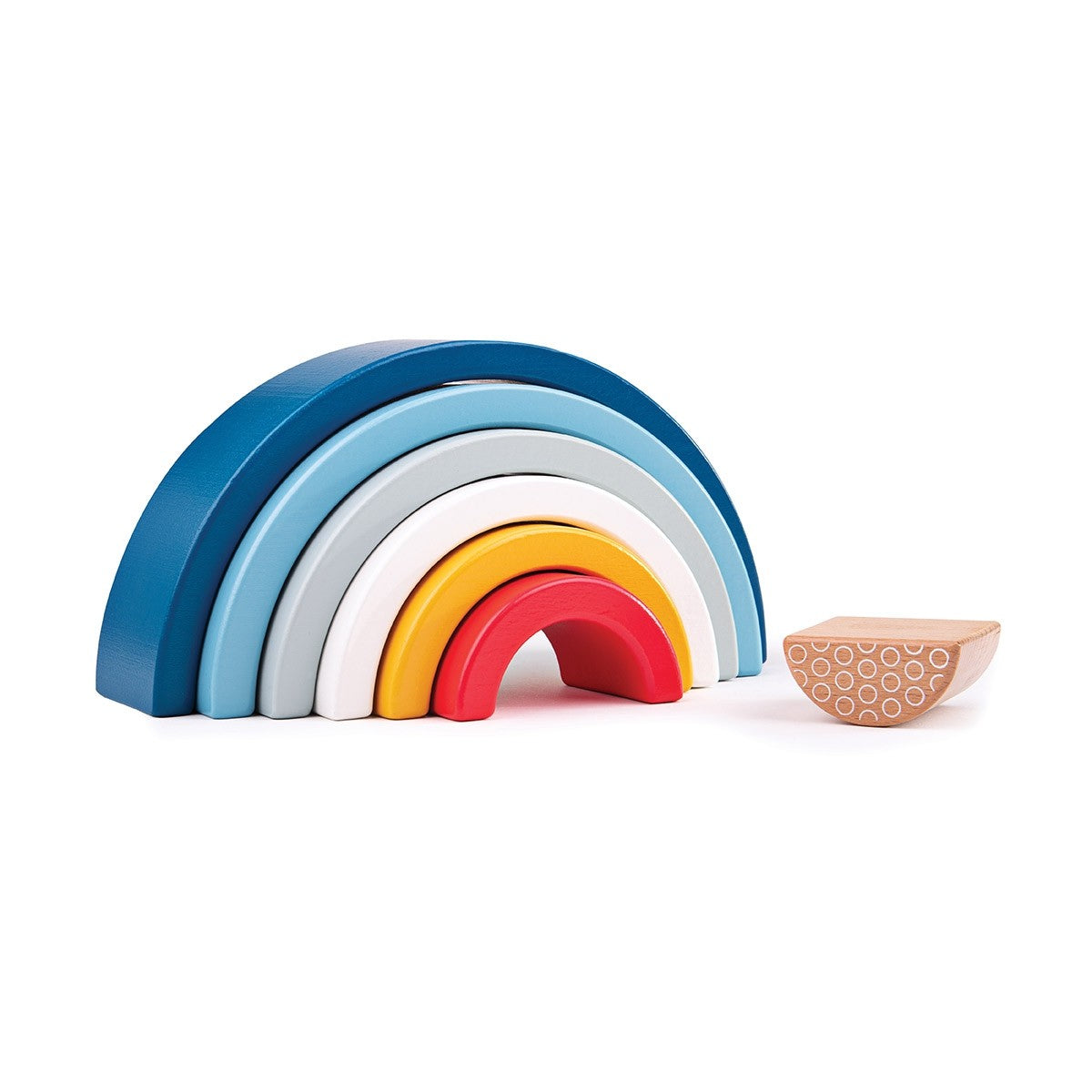 Bigjigs Toys FSC Rainbow Arches  Wooden Stacking Arches for Toddlers