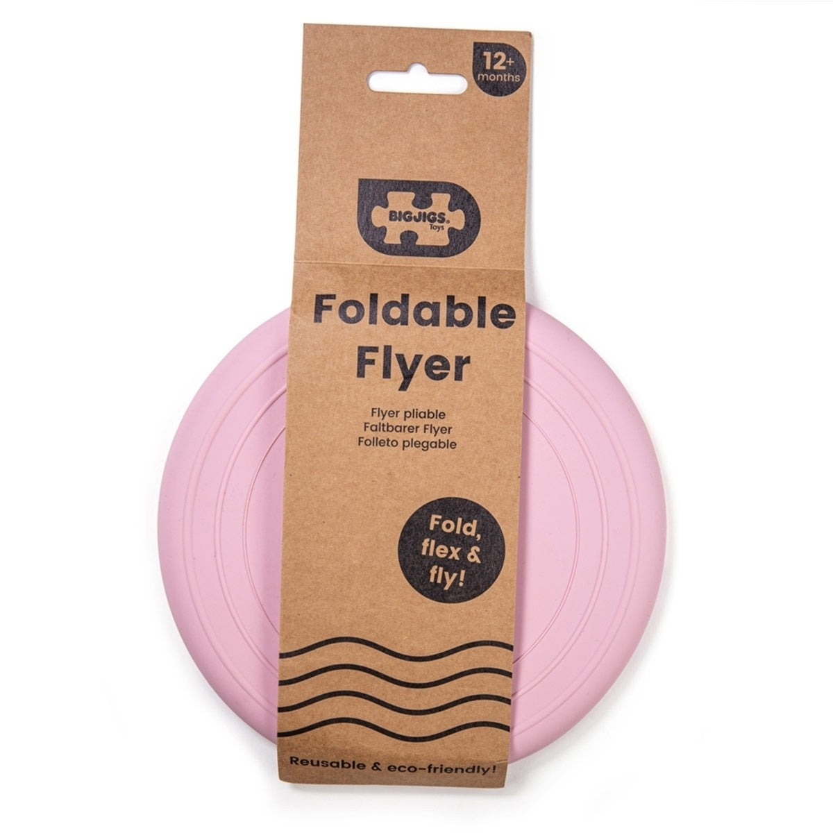 Bigjigs Toys Blush Pink Flexible Flyer Sled Outdoor Toy for Kids