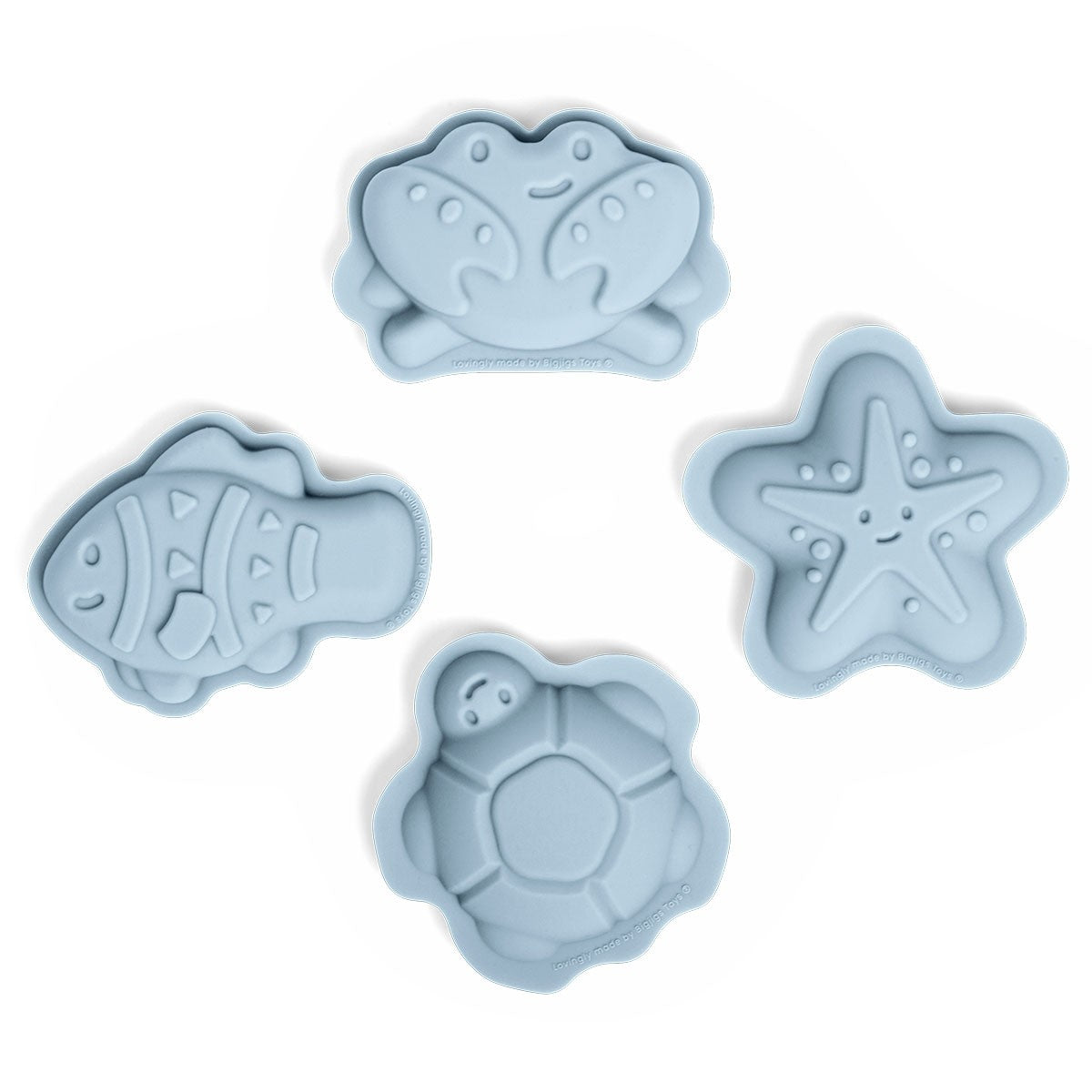 Bigjigs Toys Dove Sand Moulds Silicone Beach Toy Set for Kids