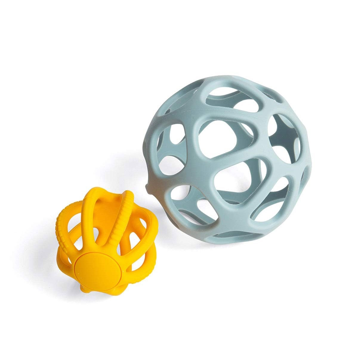 Bigjigs Toys Silicone Activity Balls Teething & Sensory Toy Set for Babies