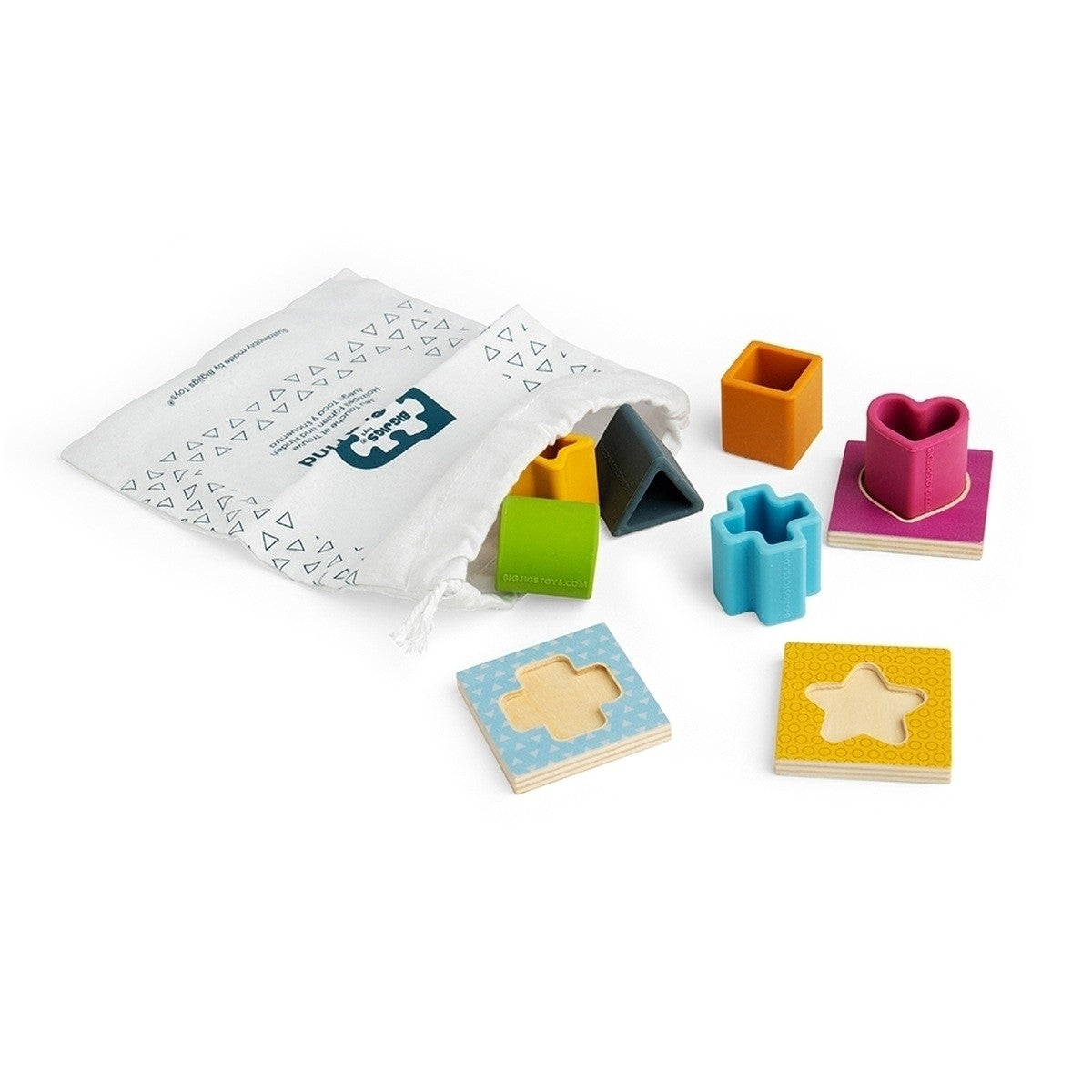 Bigjigs Toys Feel & Find  Wooden Sensory Matching Game for Toddlers