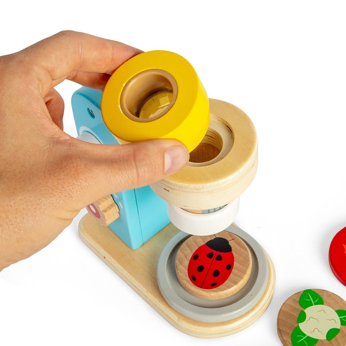 Bigjigs Toys Kids Educational Toy Microscope Science Exploration Toy for Children