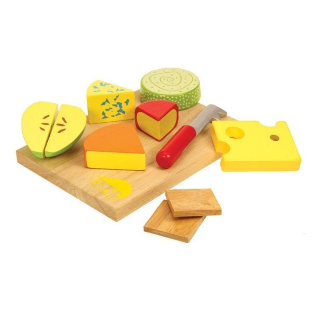 Bigjigs Toys Wooden Cheese Board Play Set for Kids
