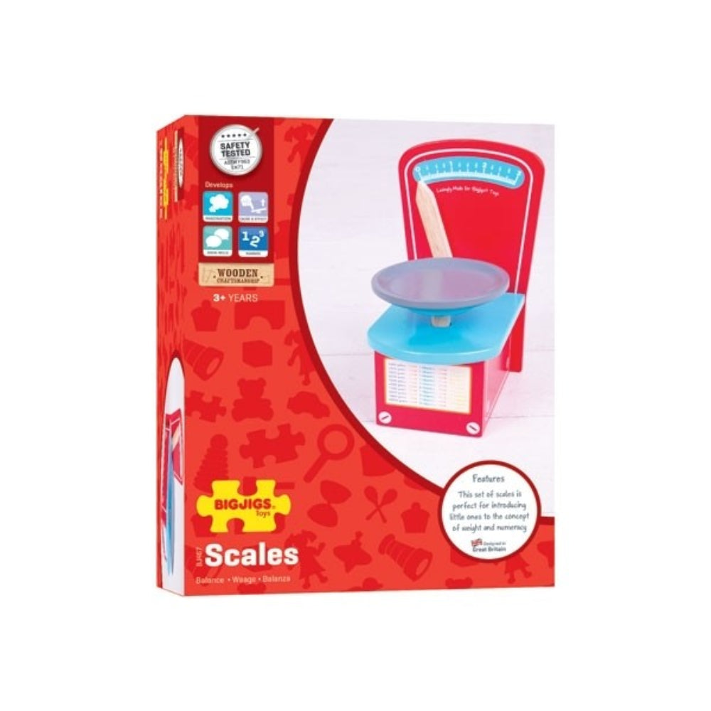 Bigjigs Toys Wooden Balance Scales for Kids