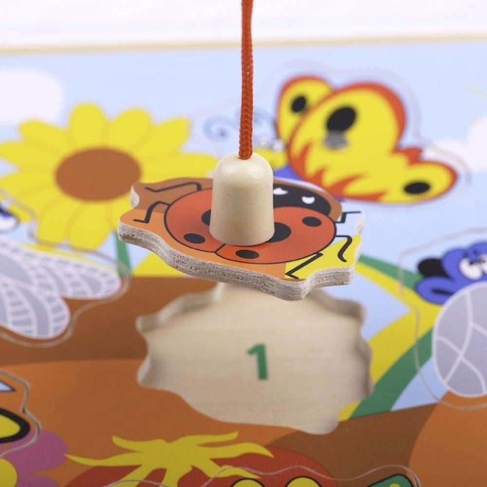 Bigjigs Toys Magnetic Bug Catching Game Fun Fine Motor Toy for Kids