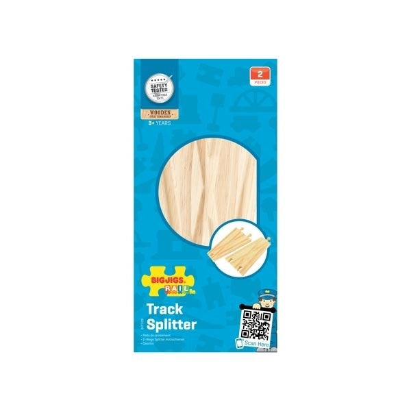 Bigjigs Rail Track Splitter Wooden Railway Layout Accessory