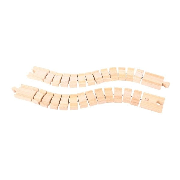 Bigjigs Rail Crazy Track Expansion Wavy Wooden Train Piece