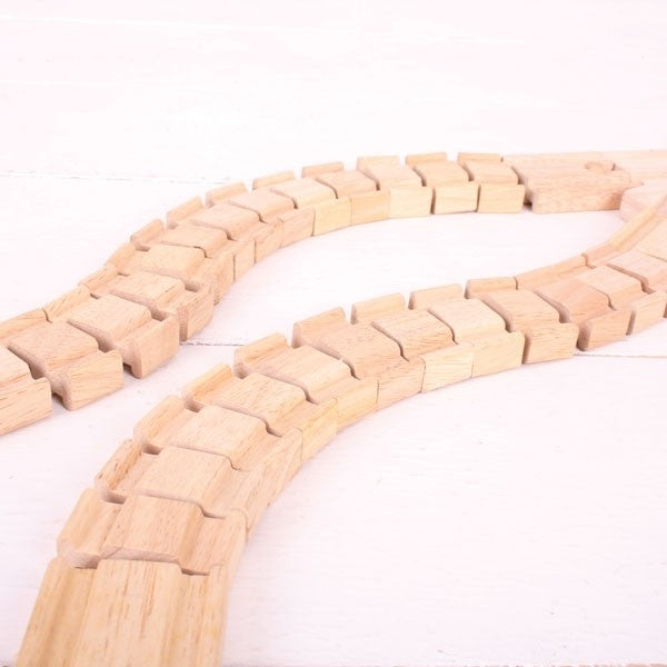 Bigjigs Rail Crazy Track Expansion Wavy Wooden Train Piece