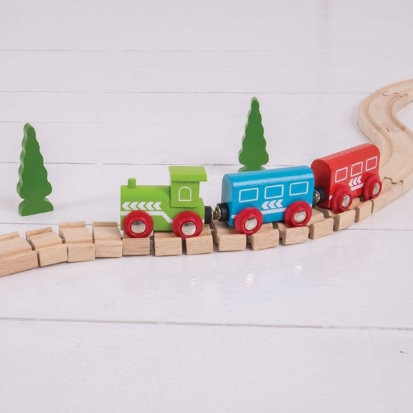 Bigjigs Rail Crazy Track Expansion Wavy Wooden Train Piece