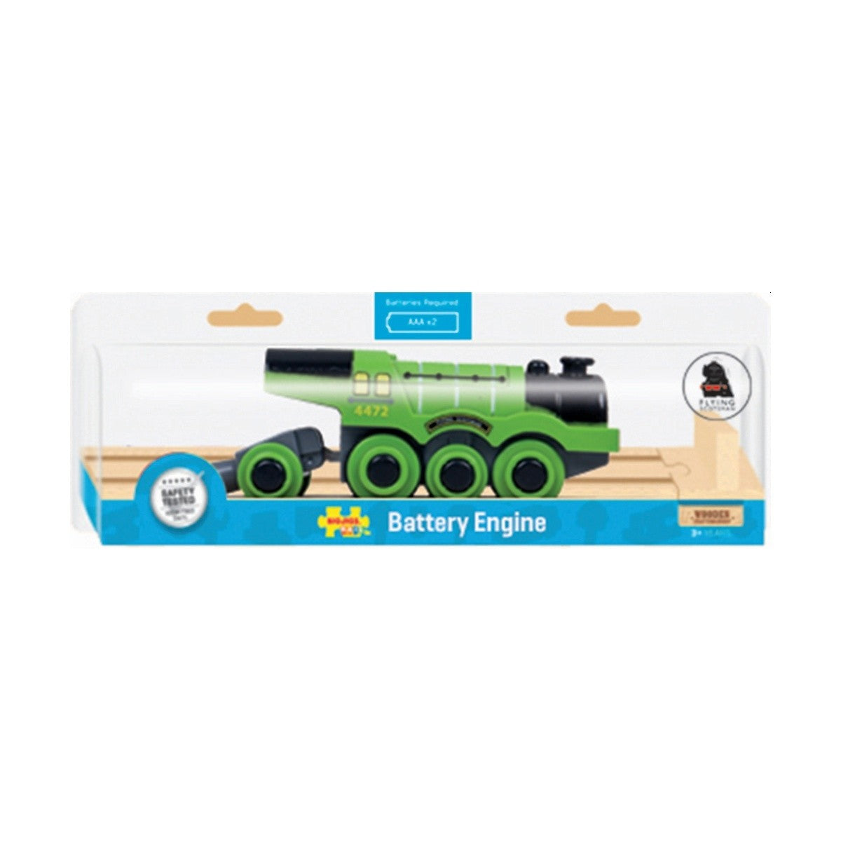 Bigjigs Rail Flying Scotsman Battery Engine Motorized Wooden Train Engine