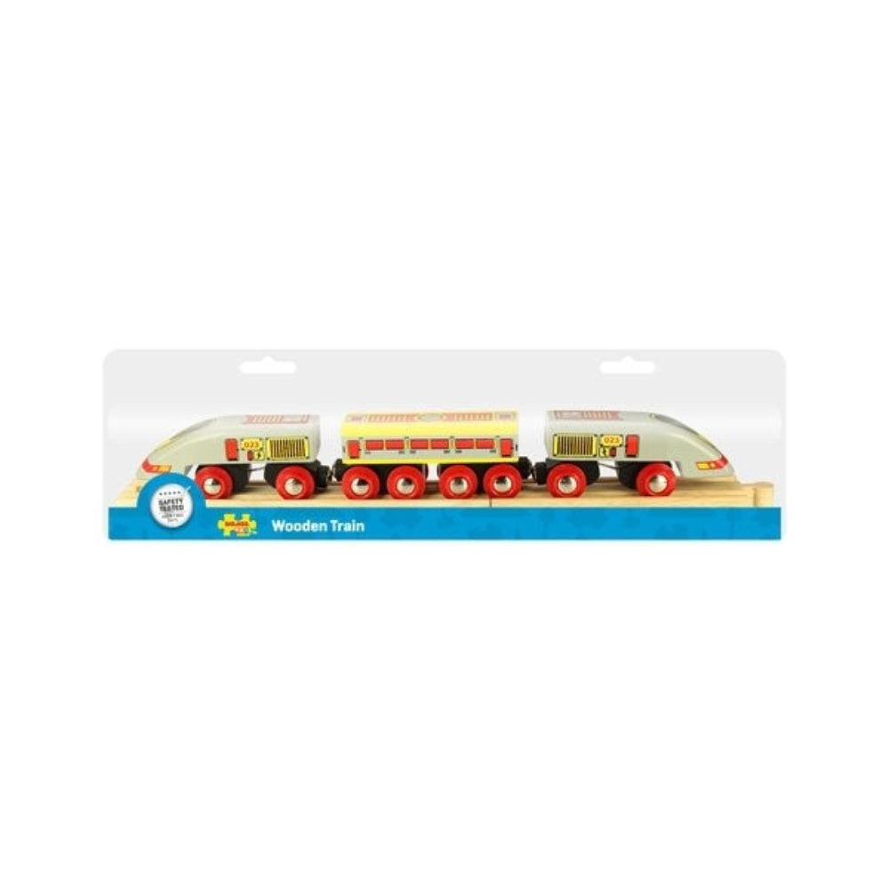 Bigjigs Rail Bullet Train Wooden High-Speed Train for Railway Sets