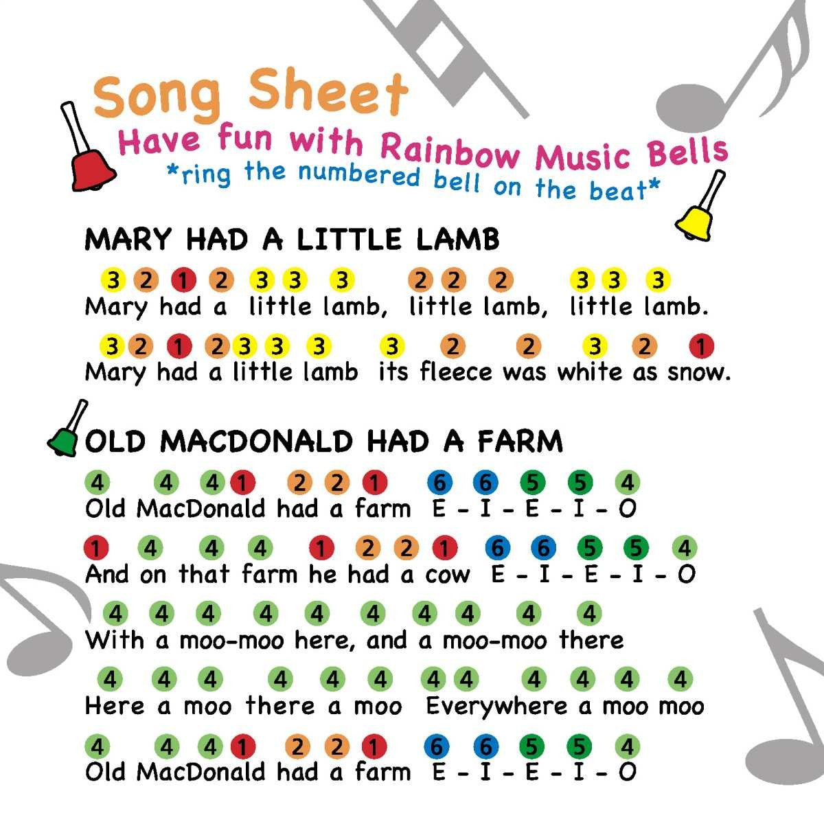 Rainbow Spinning Bells Toy Colorful Musical Sensory Toy for Babies and Toddlers
