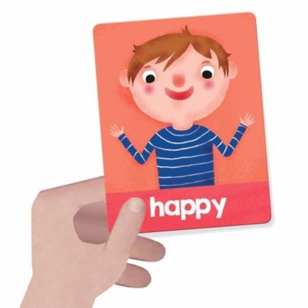 Headu Montessori Flashcards  Emotions and Actions Learning Set for Kids