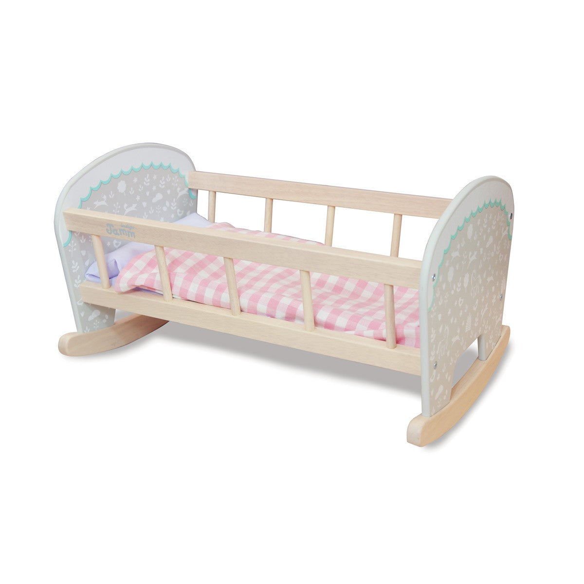 Indigo Jamm Wooden Petworth Cradle Classic Doll Cradle