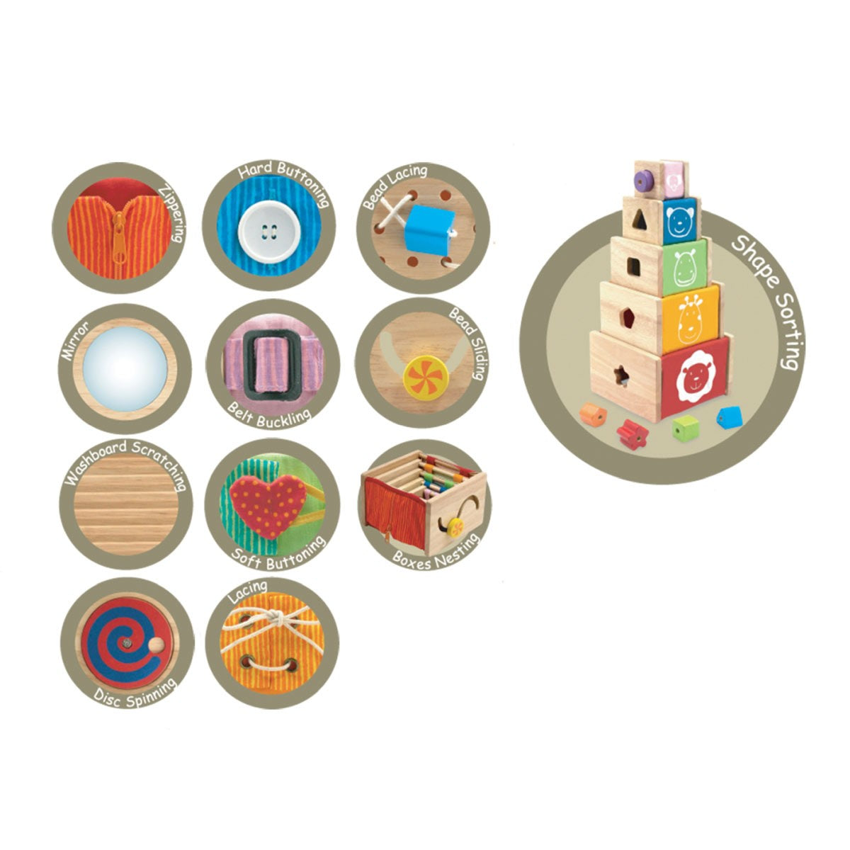 I'm Toy 5 Piece Educational Activity Stacker Set for Toddlers