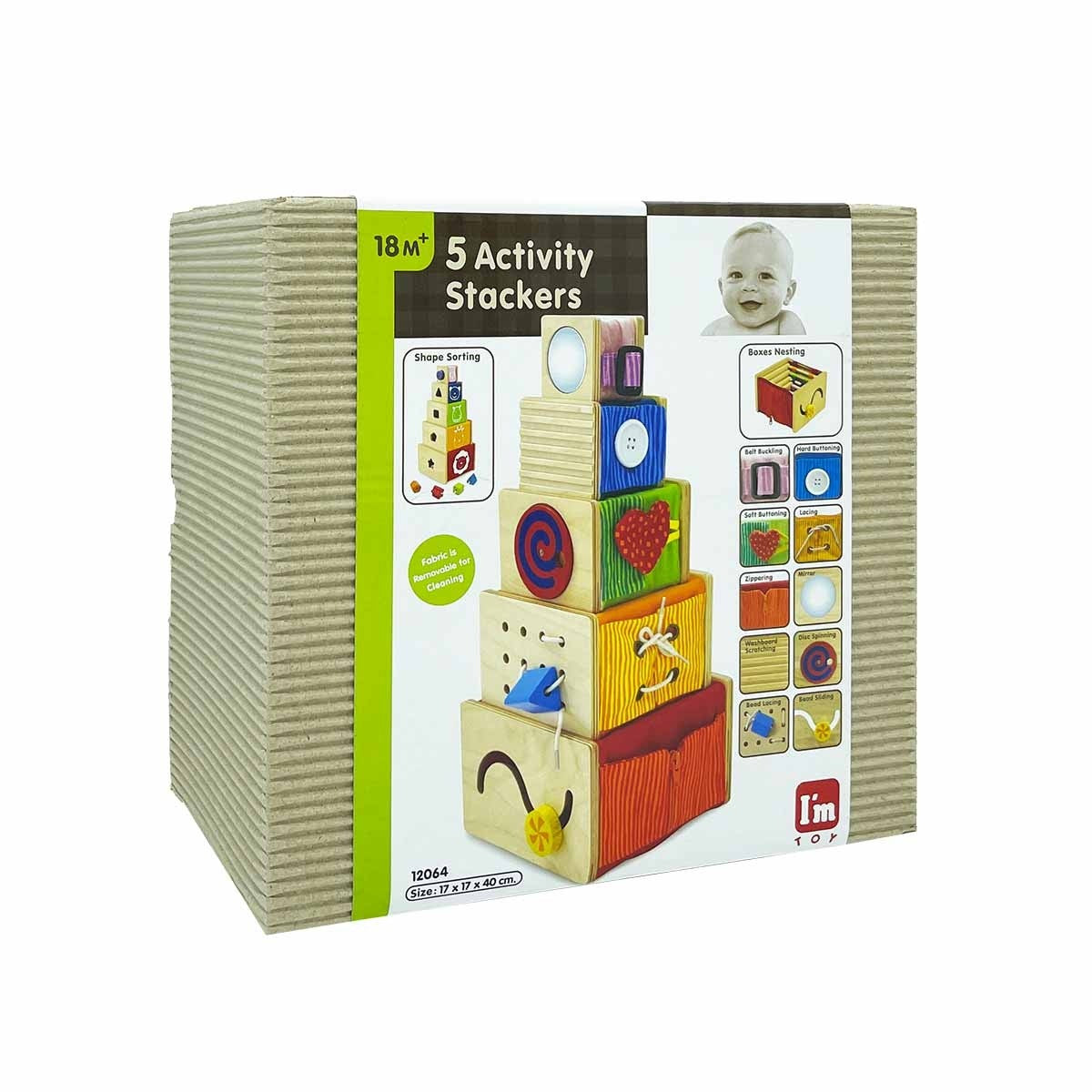 I'm Toy 5 Piece Educational Activity Stacker Set for Toddlers