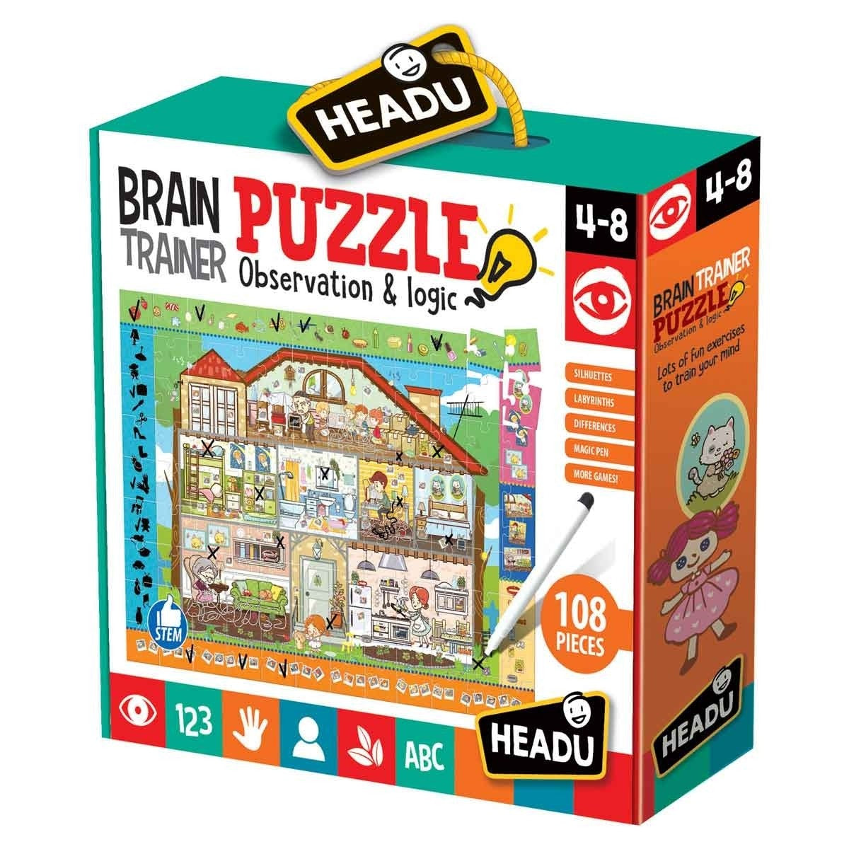 Headu Scavenger Hunt Brain Trainer Puzzle Memory Game for Kids