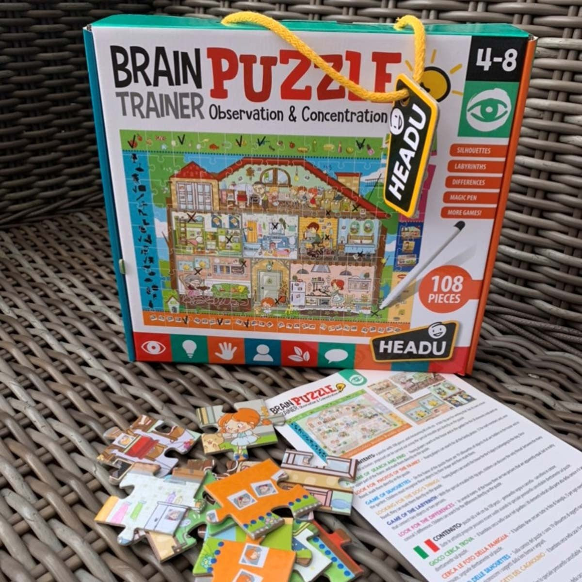 Headu Scavenger Hunt Brain Trainer Puzzle Memory Game for Kids