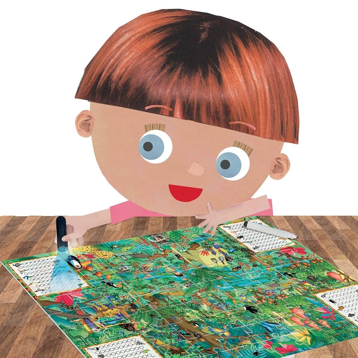 Headu Explore the Forest Scene Puzzle with UV Torch