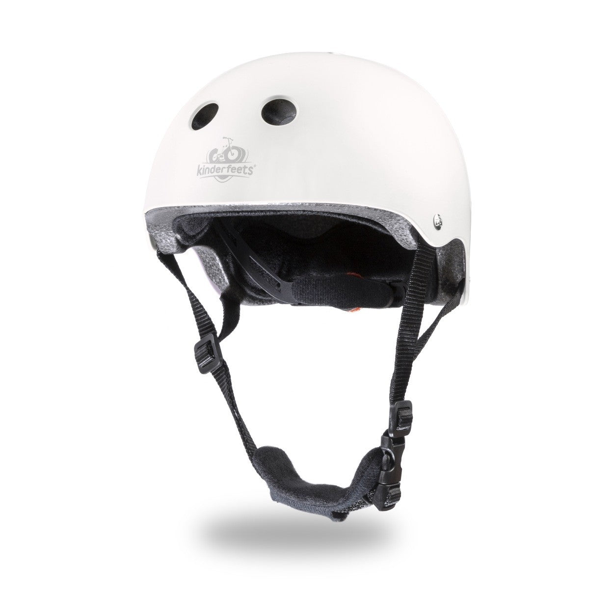 Kinderfeets Toddler Bike Safety Helmet for Kids Matte White