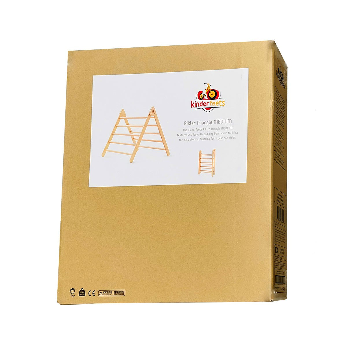 Kinderfeets Pikler Medium Triangle Foldable Wooden Frame for Climbing and Coordination