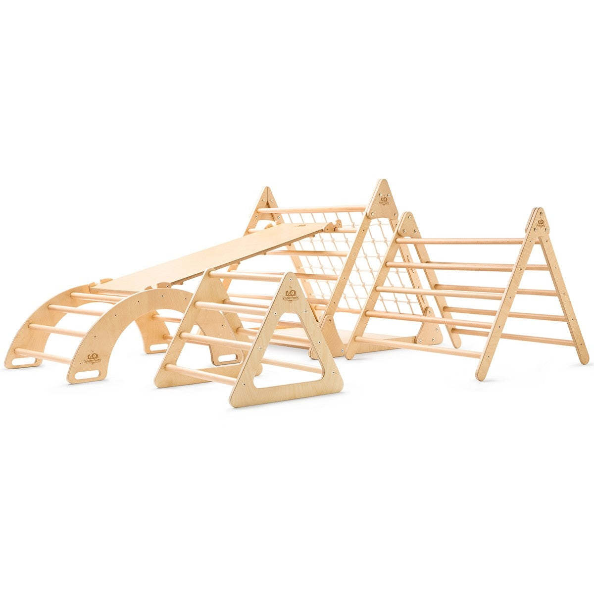 Kinderfeets Pikler Ramp & Slide Reversible Wooden Climbing Accessory for Toddlers