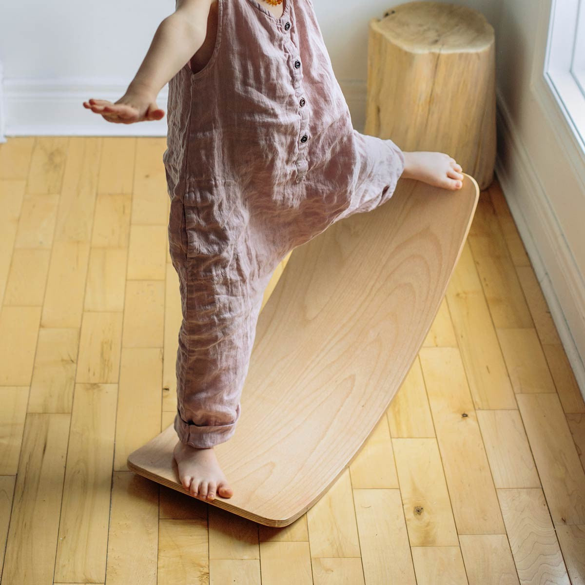 Kinderfeets Kinderboard Natural Wooden Balance Board for Kids