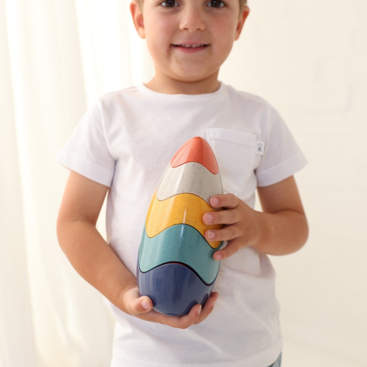 Tolo Toys Bio Stacking & Nesting Egg Educational Toy for Babies and Toddlers