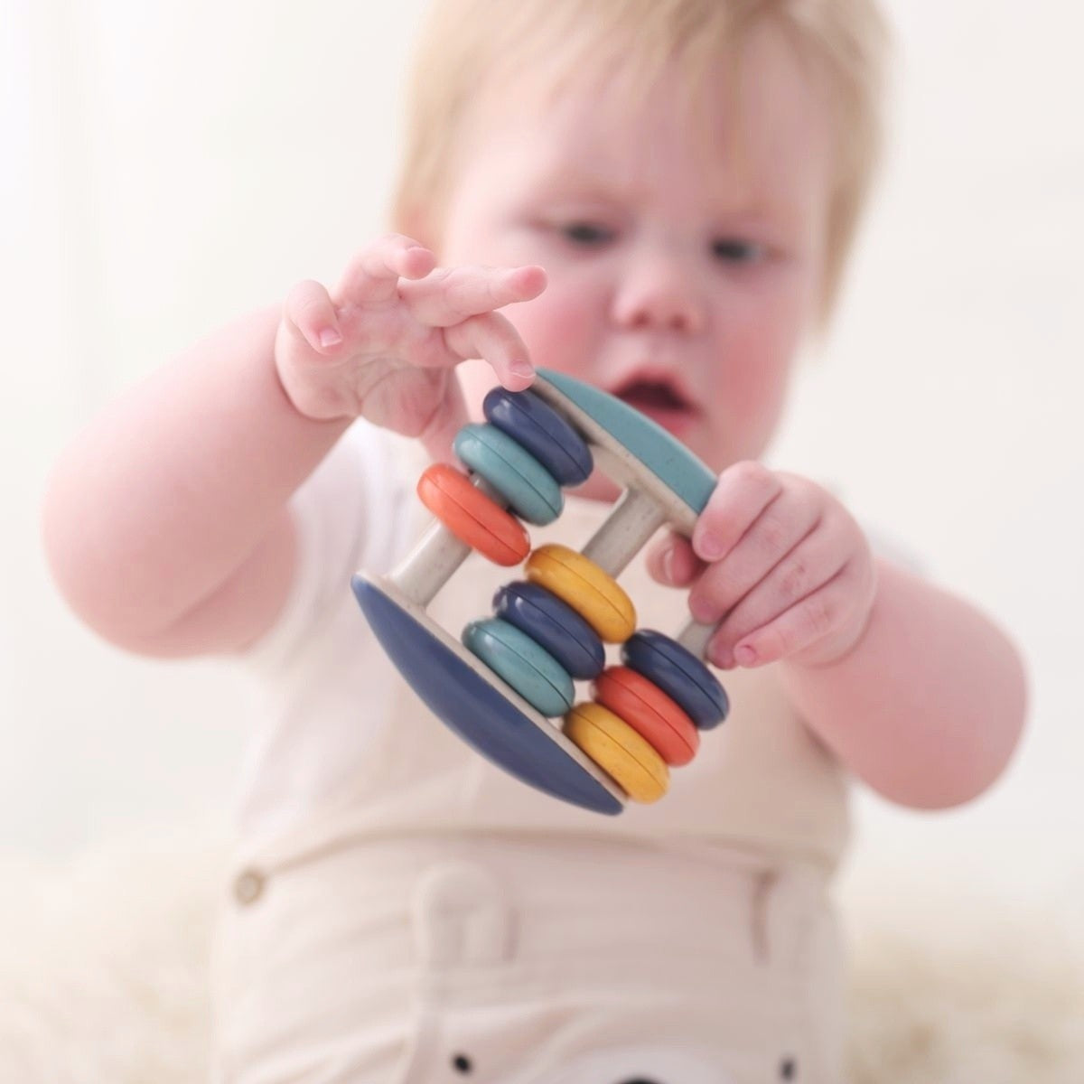 Tolo Toys Bio Abacus Rattle organic Sensory Toy for Babies Early Learning & Development