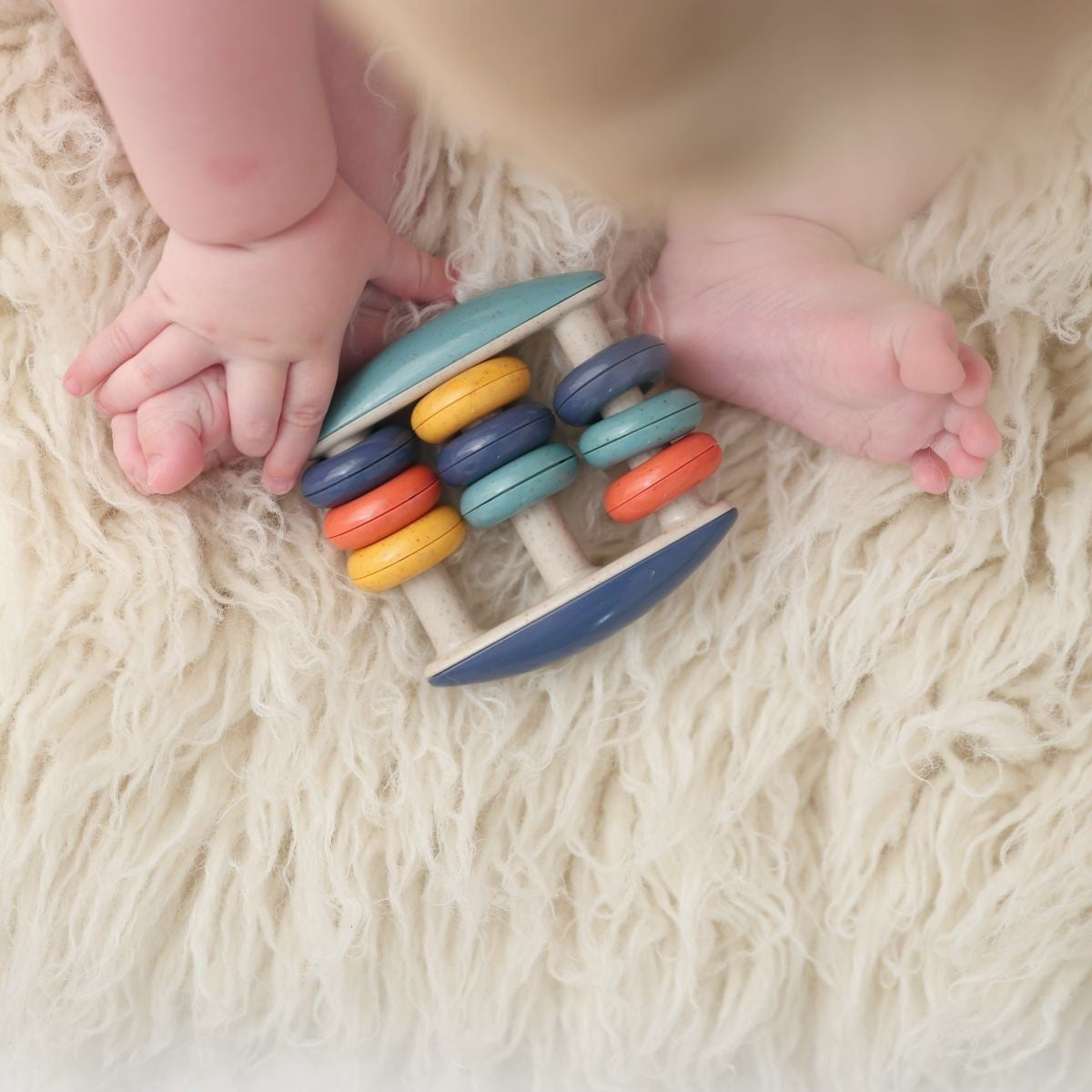 Tolo Toys Bio Abacus Rattle organic Sensory Toy for Babies Early Learning & Development