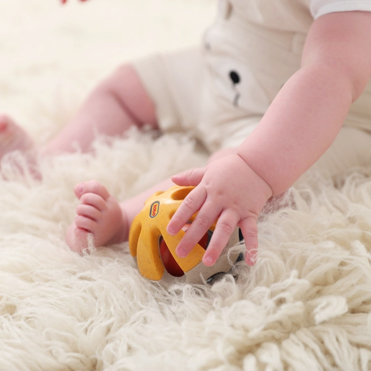 Tolo Toys Bio Roller Rattle  Organic Rattle Toy for Babies