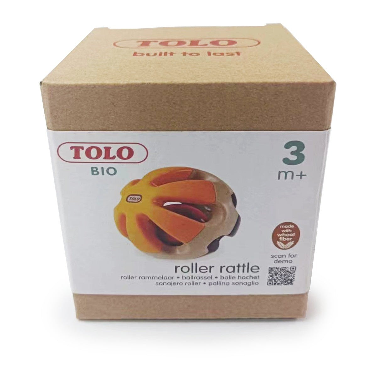 Tolo Toys Bio Roller Rattle  Organic Rattle Toy for Babies