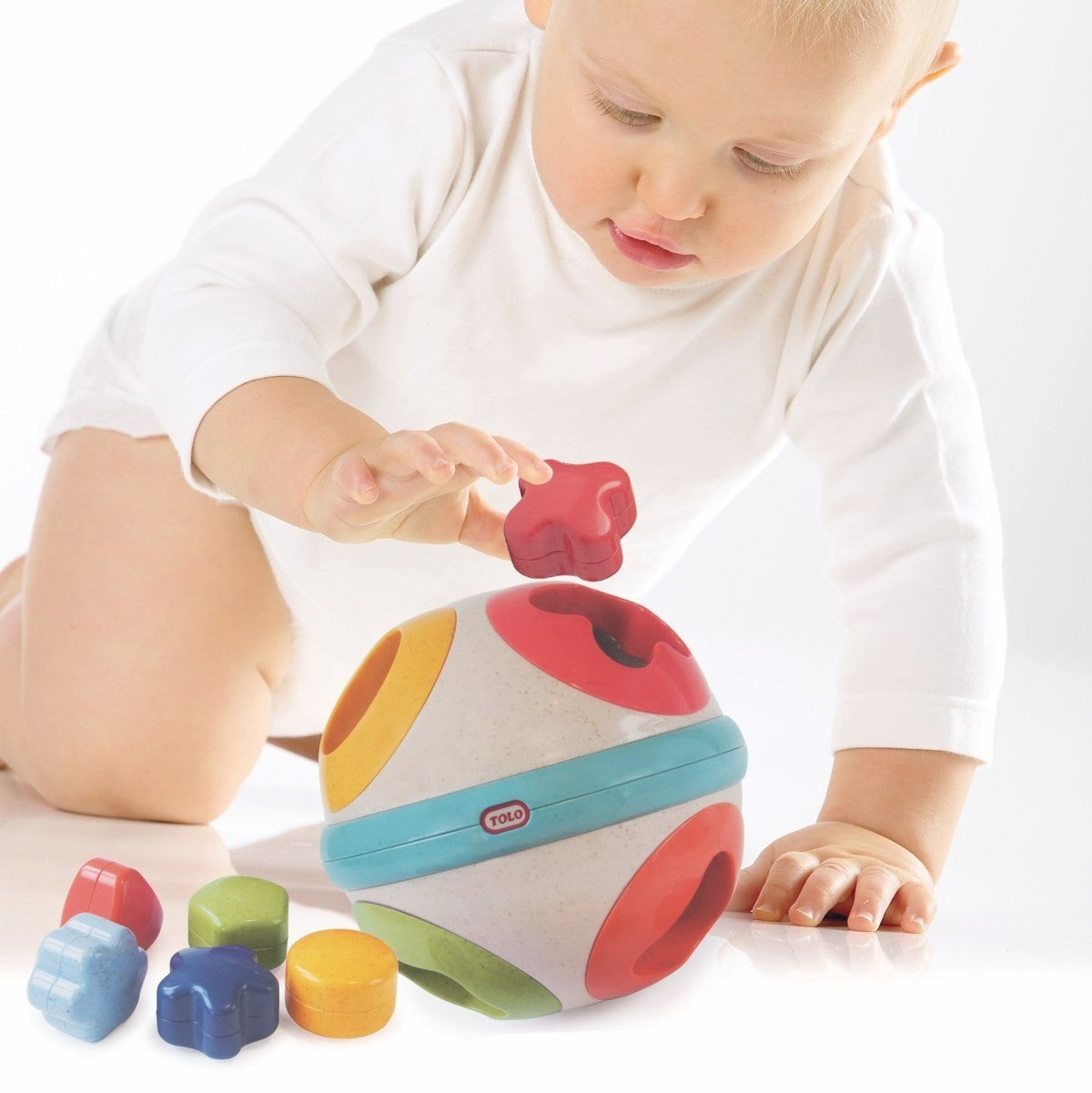 Tolo Toys Bio Rolling Ball Shape Sorter organic Educational Toy for Toddlers