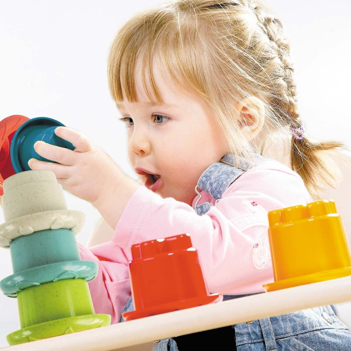 Tolo Toys Bio Rainbow Stackers organic Stacking Toy for Toddlers