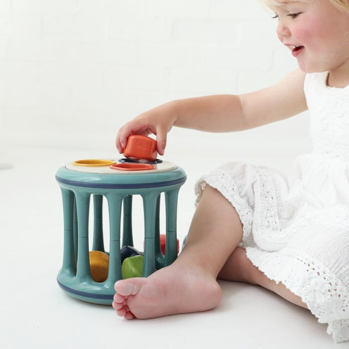 Tolo Toys Organic Rolling Shape Sorter Toy Educational Activity for Toddlers