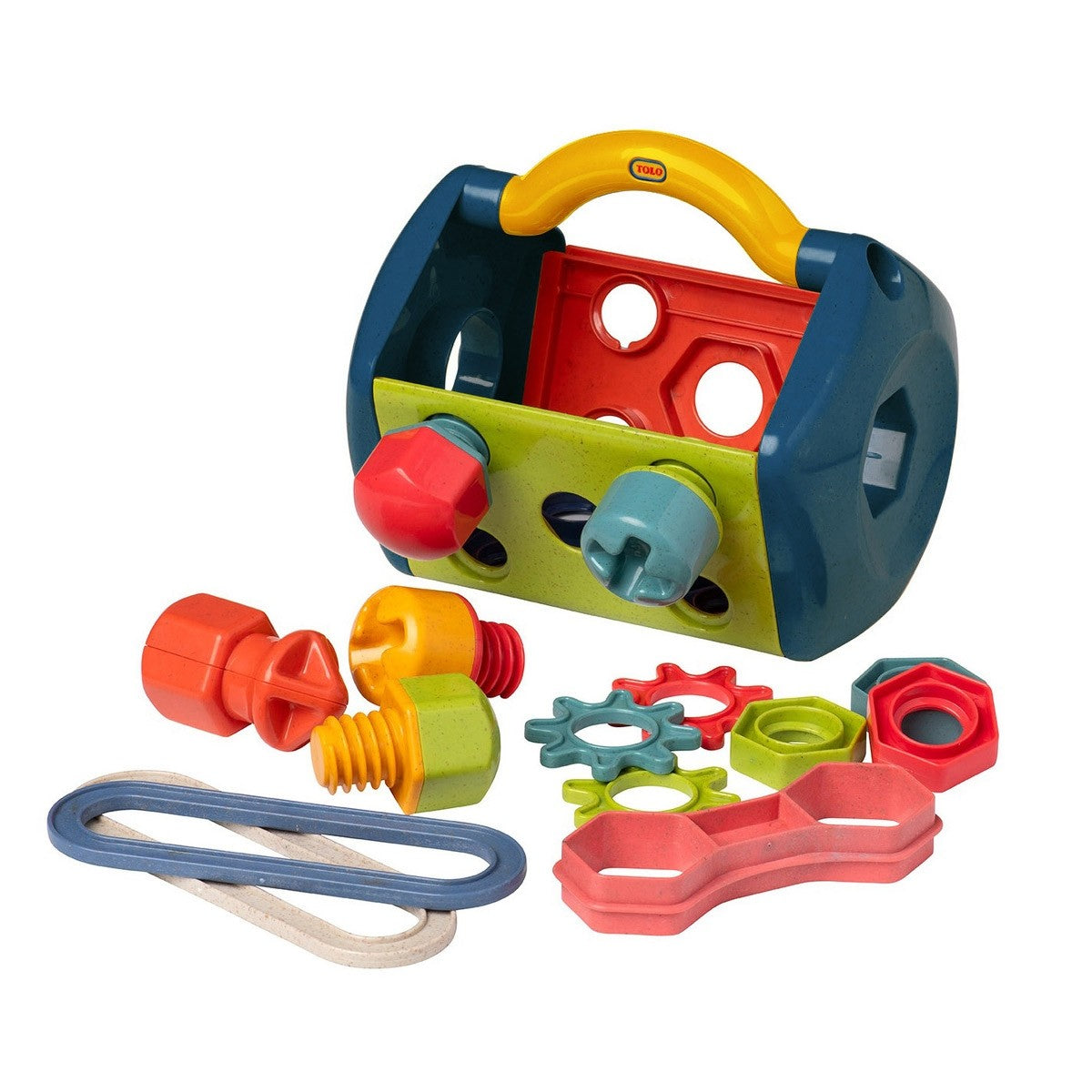Tolo Toys Bio Tool Box Pretend Play Set for Toddlers Fine Motor Skills & Imaginative Play