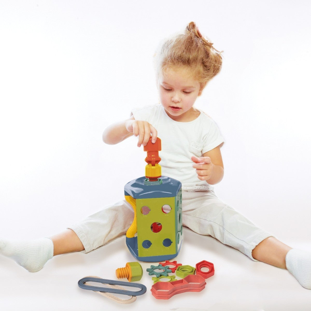 Tolo Toys Bio Tool Box Pretend Play Set for Toddlers Fine Motor Skills & Imaginative Play