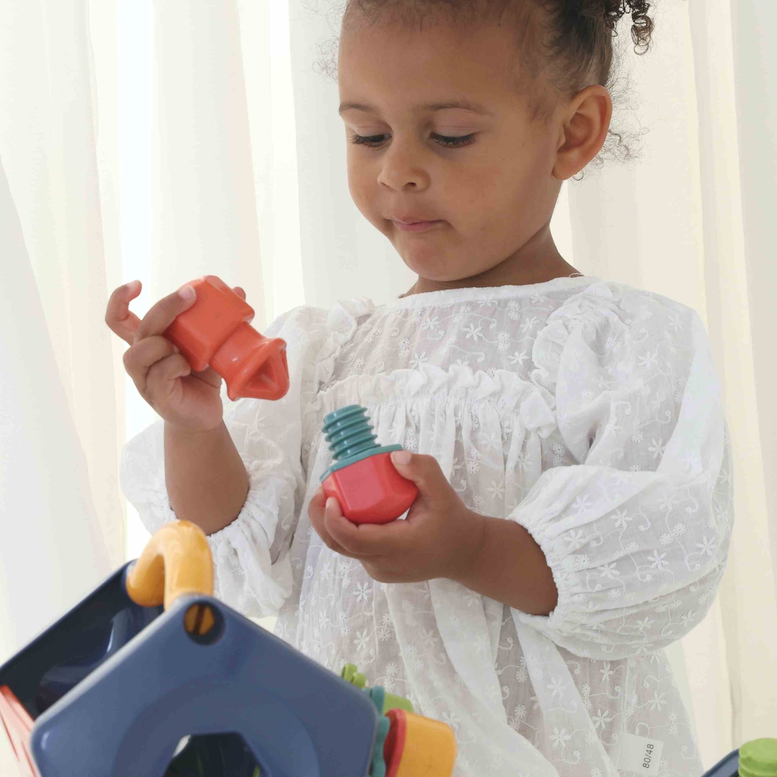 Tolo Toys Bio Tool Box Pretend Play Set for Toddlers Fine Motor Skills & Imaginative Play