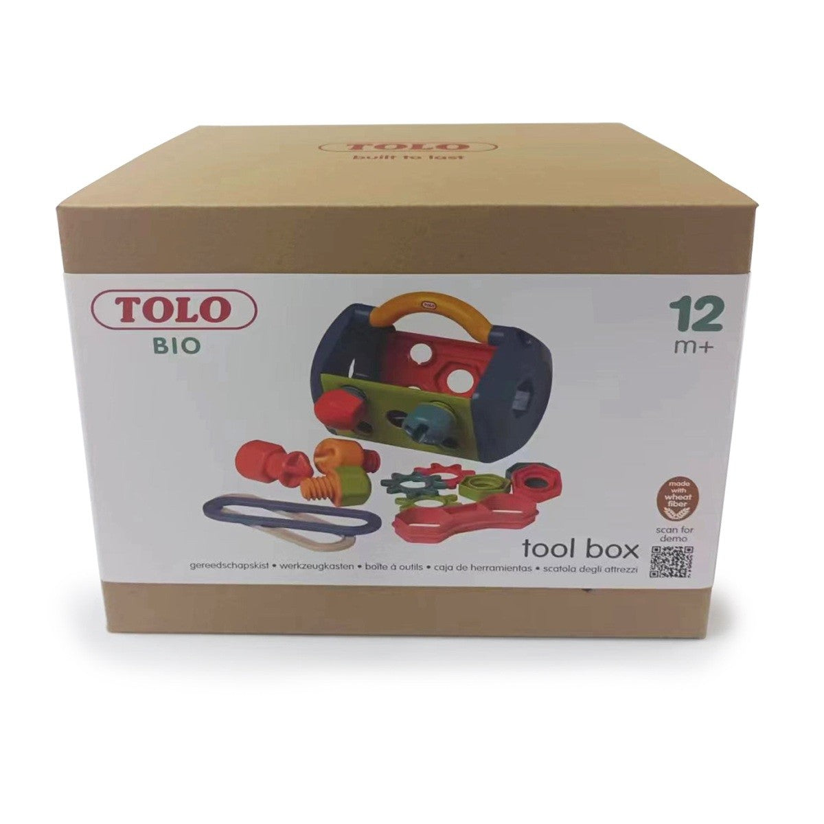 Tolo Toys Bio Tool Box Pretend Play Set for Toddlers Fine Motor Skills & Imaginative Play
