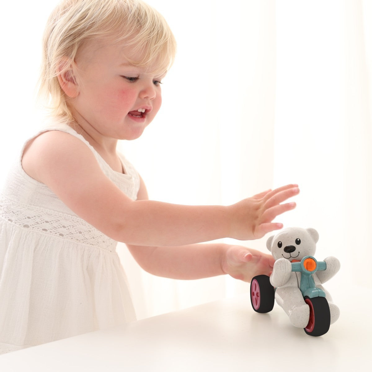 Tolo Toys Bio Push & Go Teddy for Toddlers Motor Skill Development