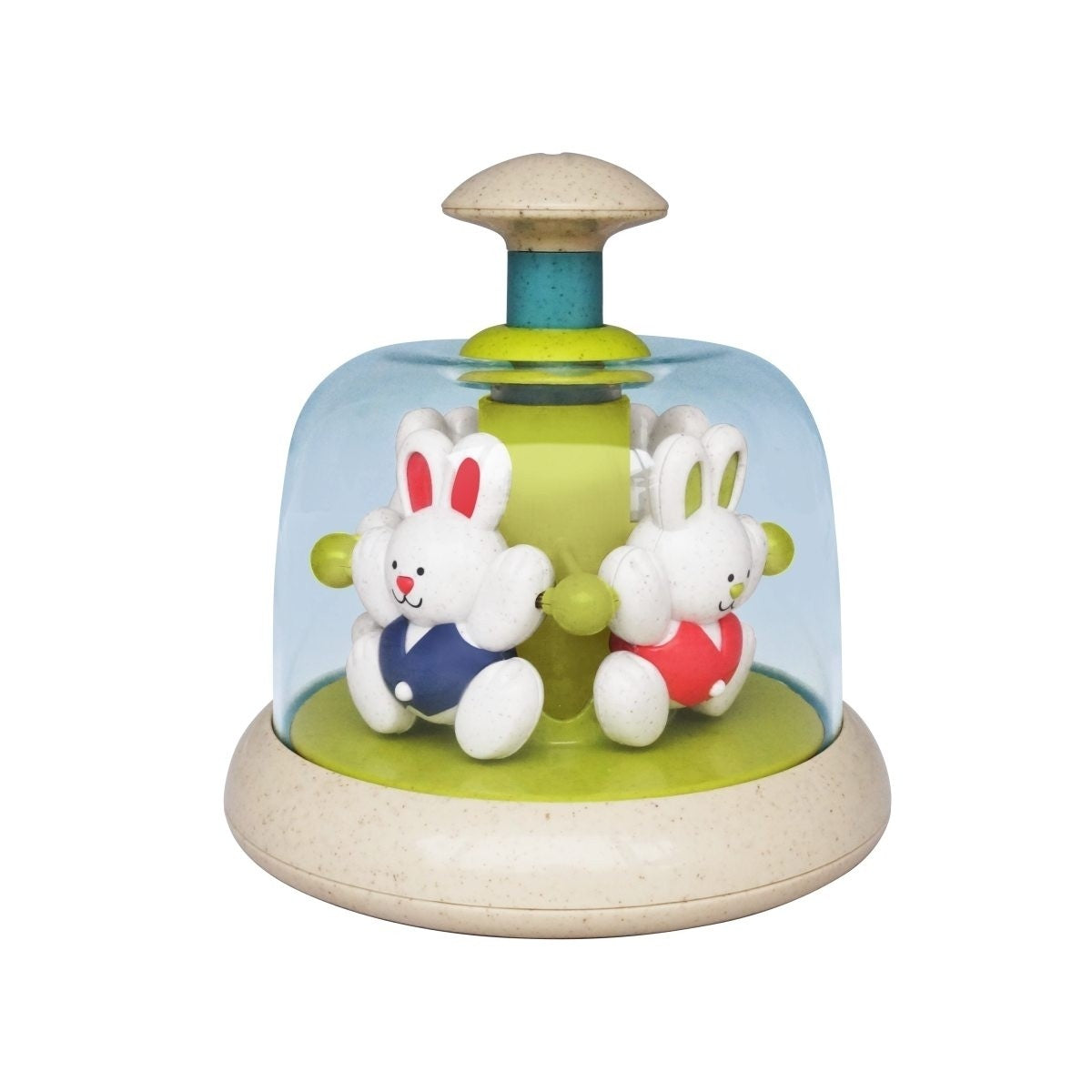 Tolo Toys Rabbit Carousel  Spinning Musical Toy for Babies