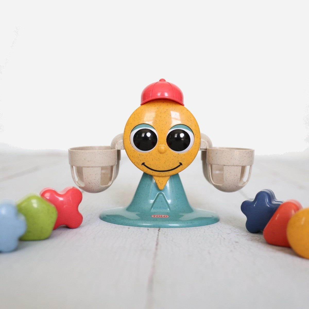 Tolo Toys Organic Bioplastic Balancing Toy Stacking Shapes Game for Toddlers