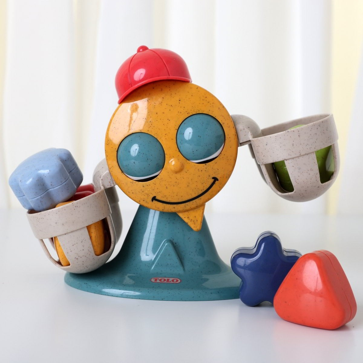 Tolo Toys Organic Bioplastic Balancing Toy Stacking Shapes Game for Toddlers
