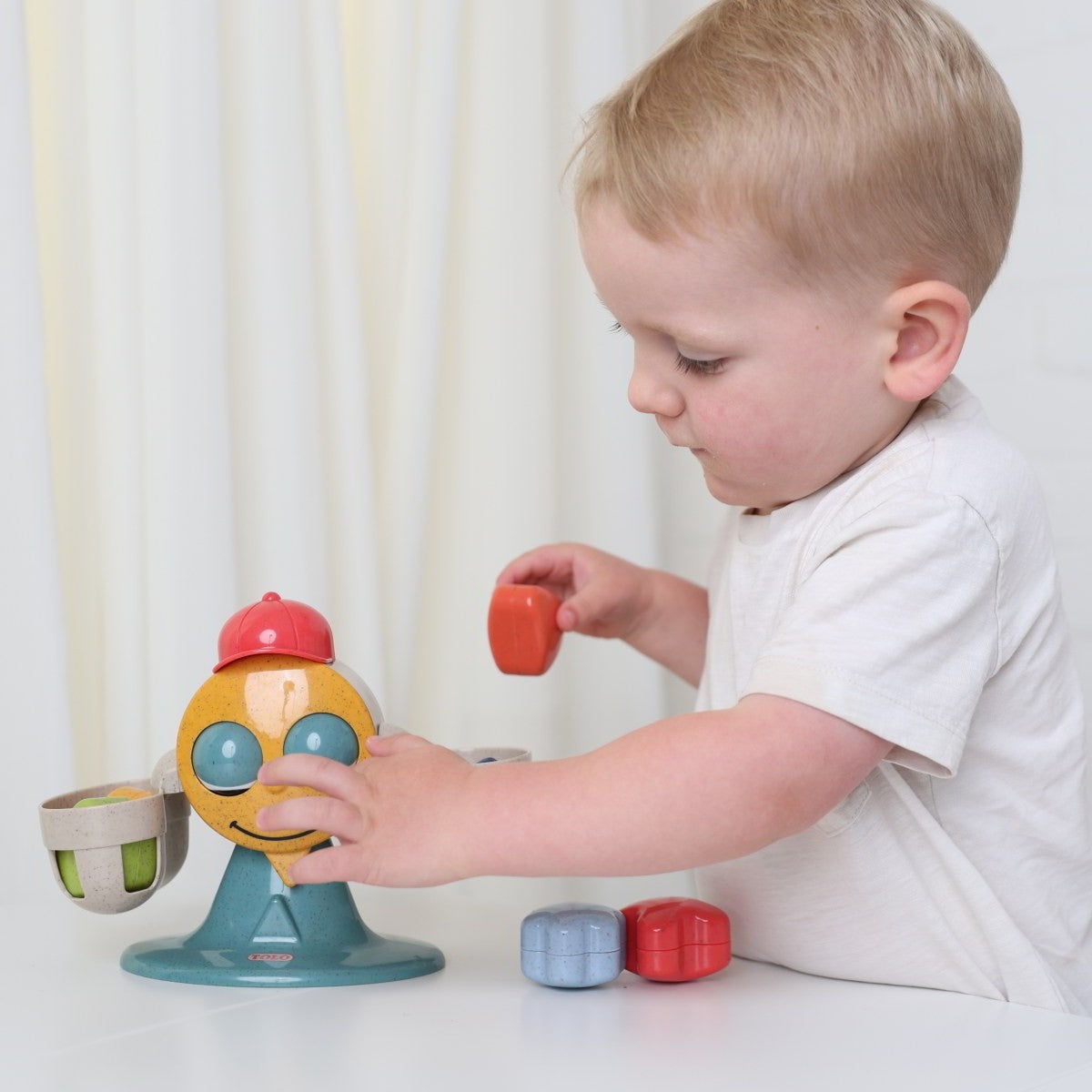 Tolo Toys Organic Bioplastic Balancing Toy Stacking Shapes Game for Toddlers