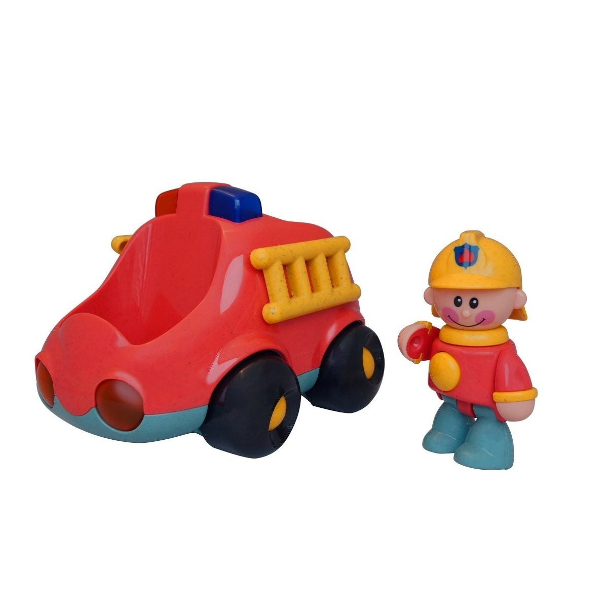 Tolo Toys First Friends Fire Engine Interactive Fire Truck Toy with Figure for Toddlers