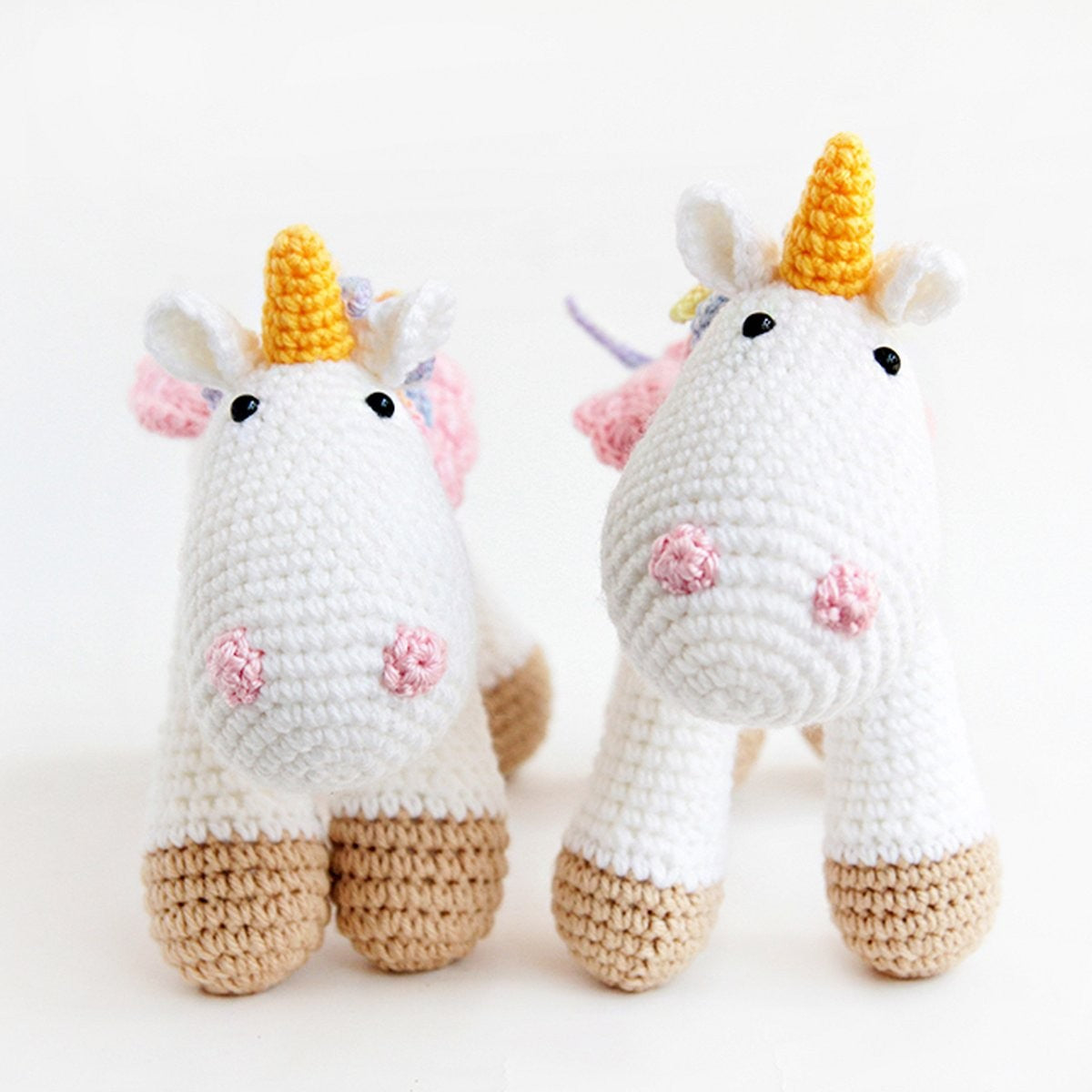 Bobi Craft Rainbow Unicorn Handcrafted Cotton Crochet Plush Toy